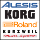 Alesis, Korg, Roland, Kurzweil