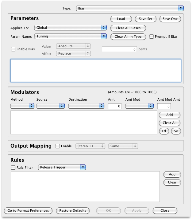 Comment Tags Preferences
